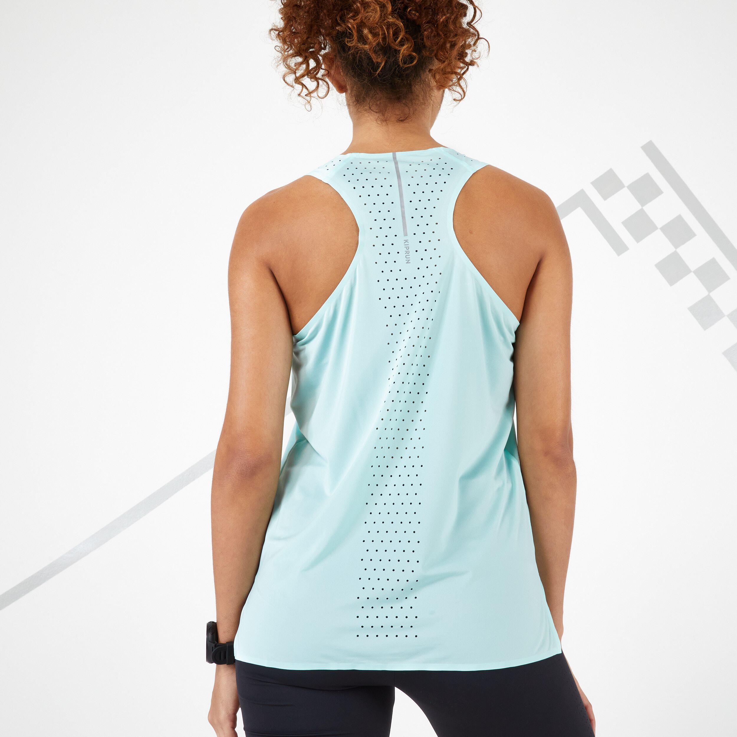 Women's Lightweight Running Tank Top Run 900 - light green 3/11