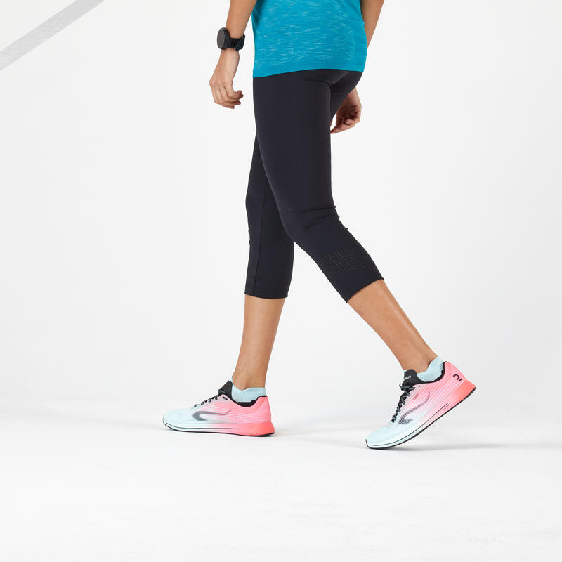 CORSARIO RUNNING MUJER - KIPRUN SUPPORT NEGRO