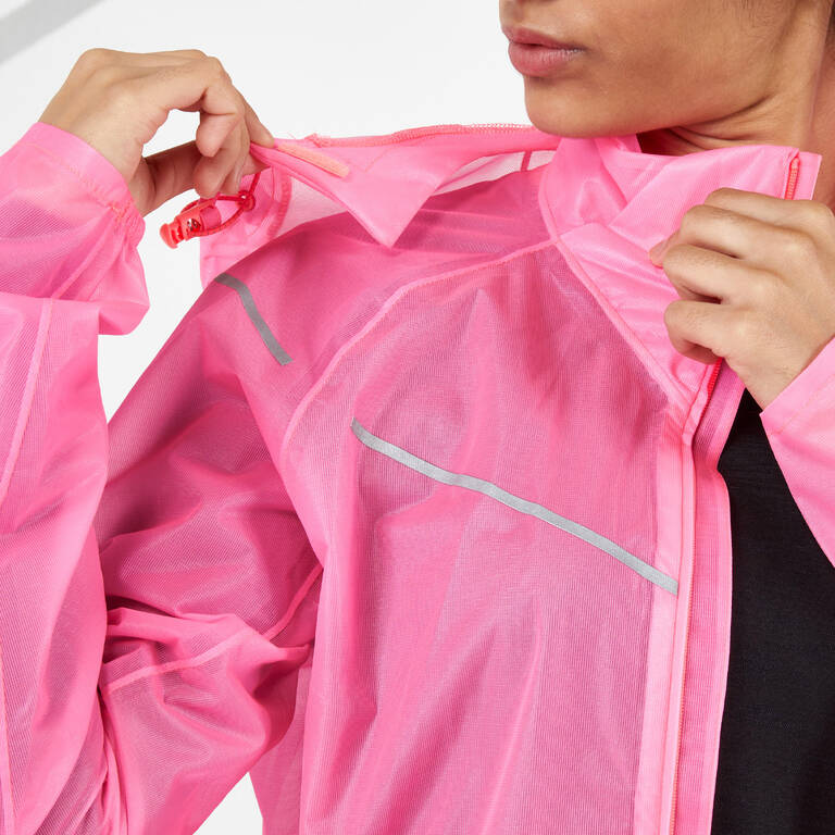 Kiprun Light Women's Running Showerproof Jacket - Pink