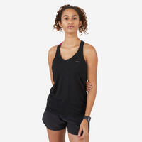 DEBARDEUR RUNNING FEMME RESPIRANT KIPRUN CARE NOIR ROSE
