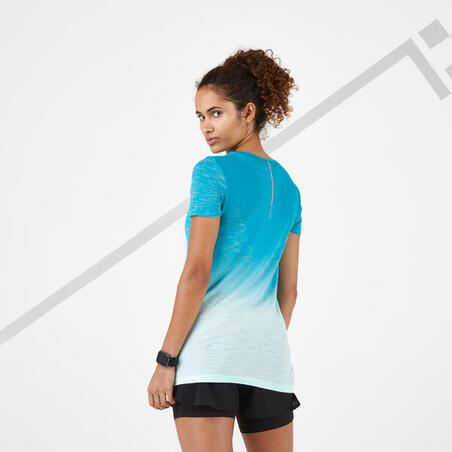 TEE SHIRT RUNNING FEMME RESPIRANT KIPRUN CARE VERT