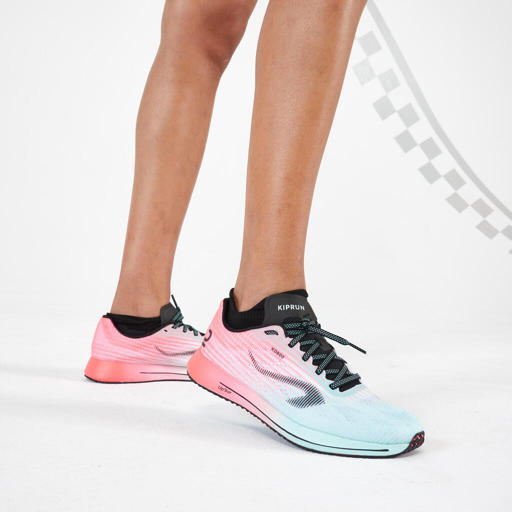 KIPRUN KD800 women's running shoes - white/pink/blue