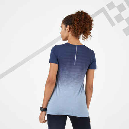 Kiprun Care Women's Breathable Running T-shirt - Blue Grey