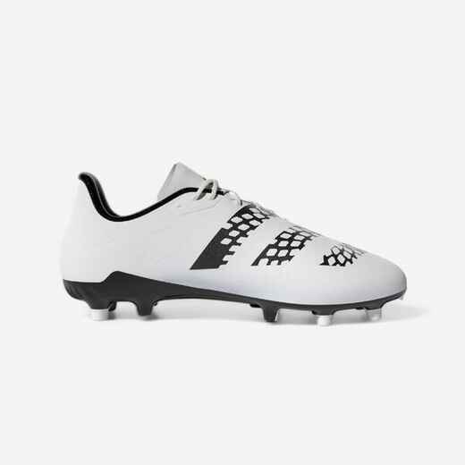 
      Men's/Women's Dry Pitch Moulded Rugby Boots Malice FG - White
  