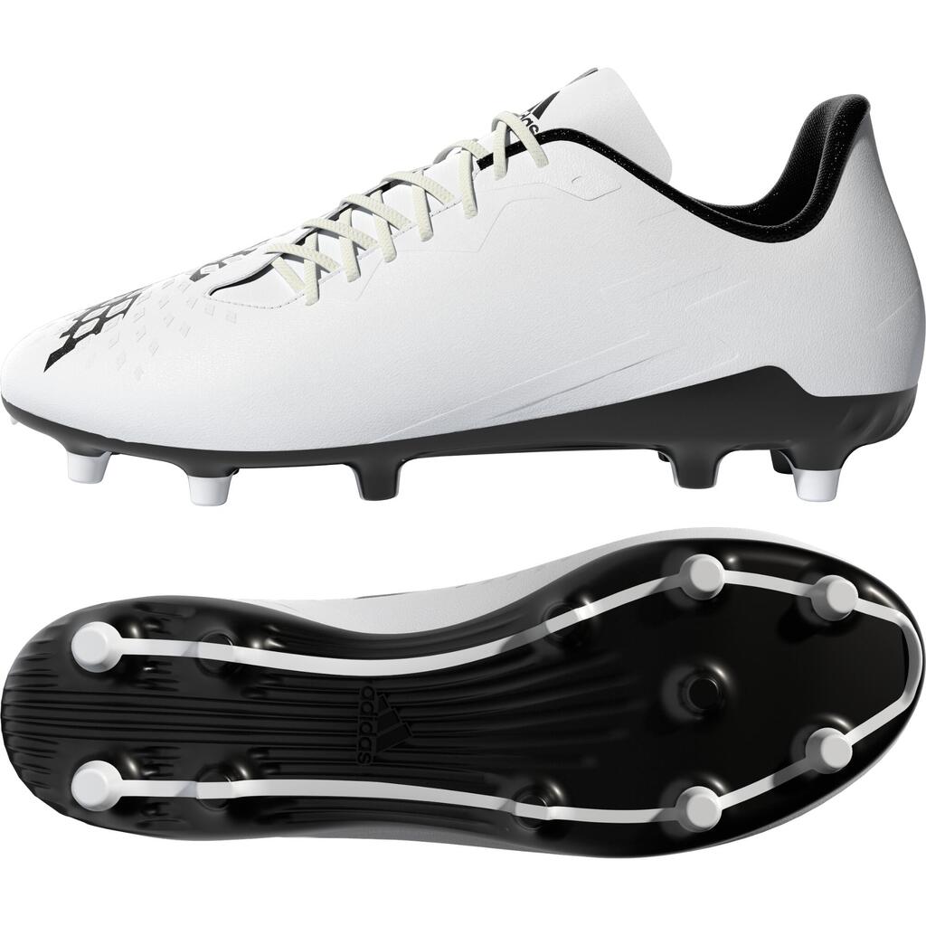 Men's/Women's Dry Pitch Moulded Rugby Boots Malice FG - White