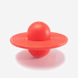 BALLON D'EQUILIBRE ROUGE (POGO BALL) + POMPE DE GONFLAGE