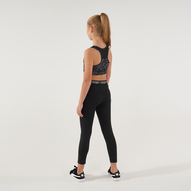 LEGGING 7/8 FILLE NOIR AVEC IMPRIME PUMA