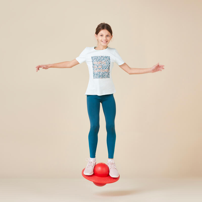 BALLON D'EQUILIBRE ROUGE (POGO BALL) + POMPE DE GONFLAGE