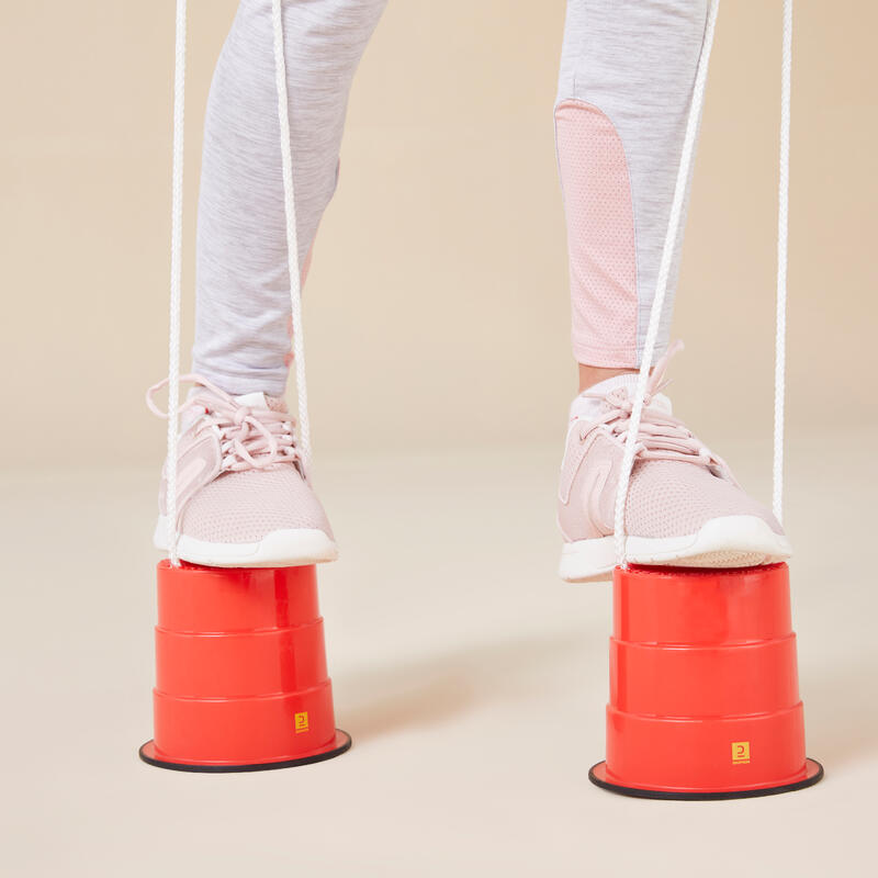 Kids' Bucket Stilts with Non-Slip Pads