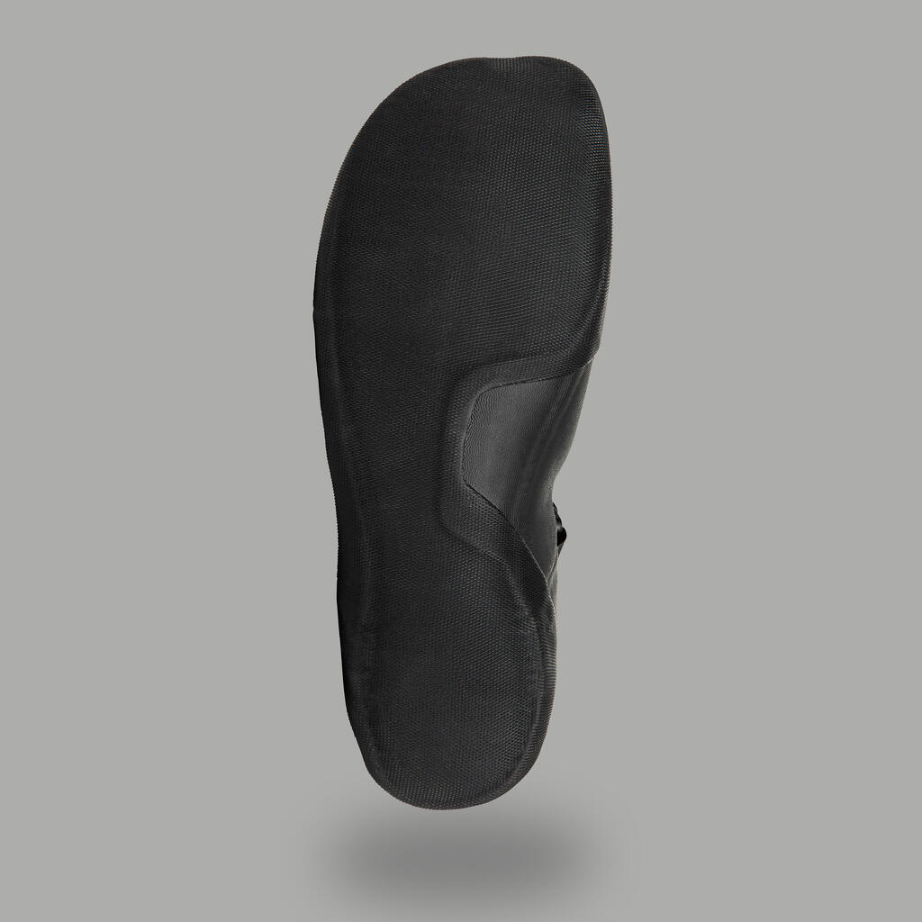 Neoprenschuhe Surfen 3mm schwarz