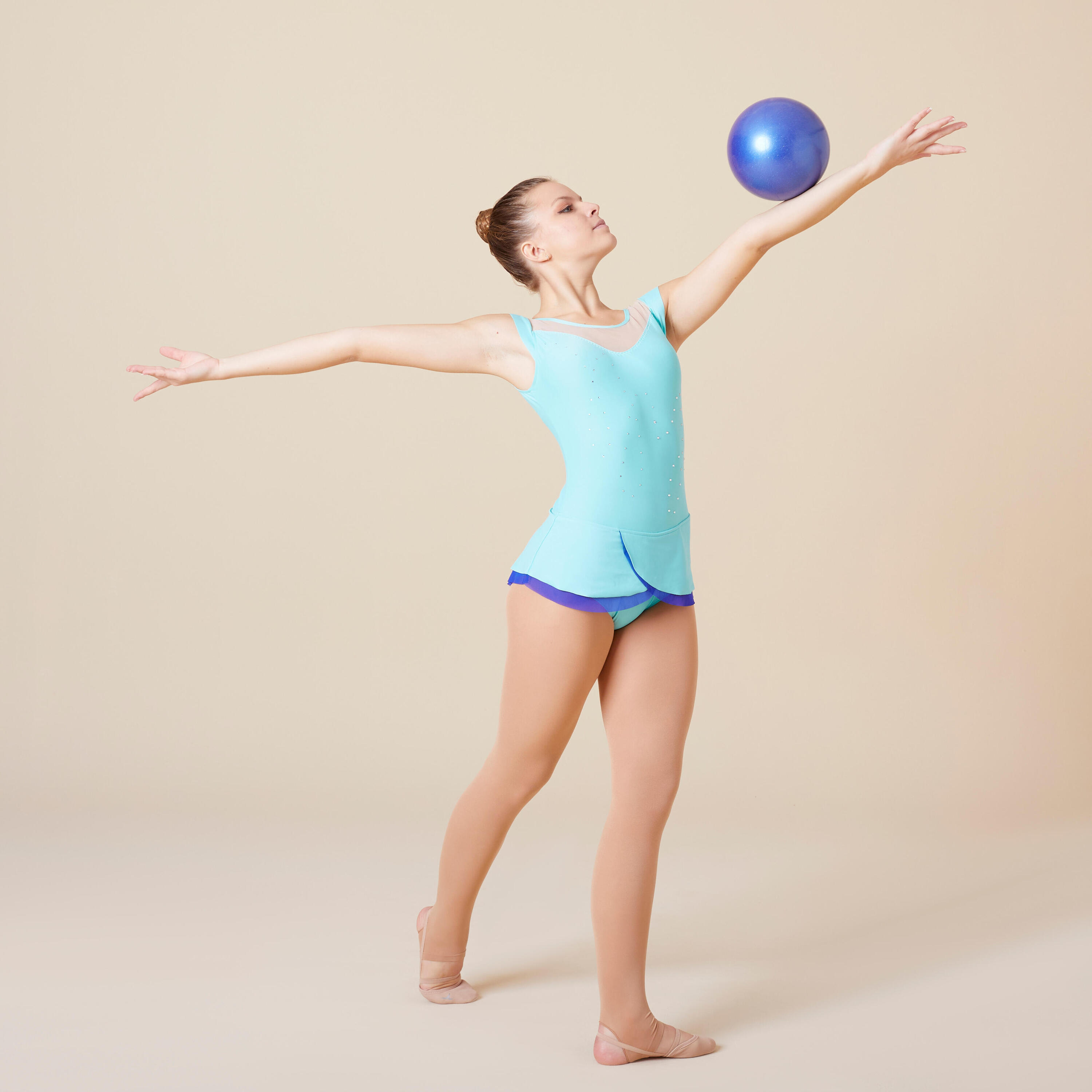 18.5 cm Rhythmic Gymnastics Ball - Indigo Blue 3/6