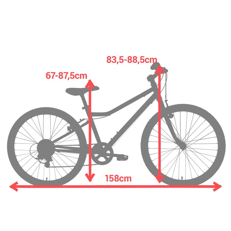 Bicicleta BTC CRIANÇA RIVERSIDE 100 24 POLEGADAS 9-12 ANOS