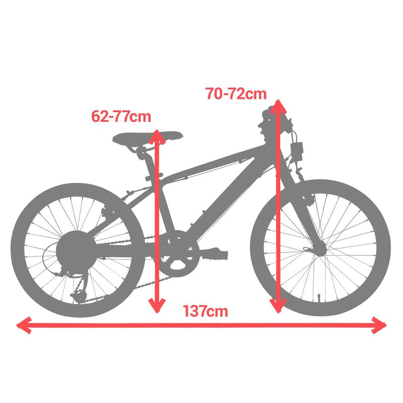 Bicicletă polivalentă Riverside 900 20" verde copii 120-135 cm