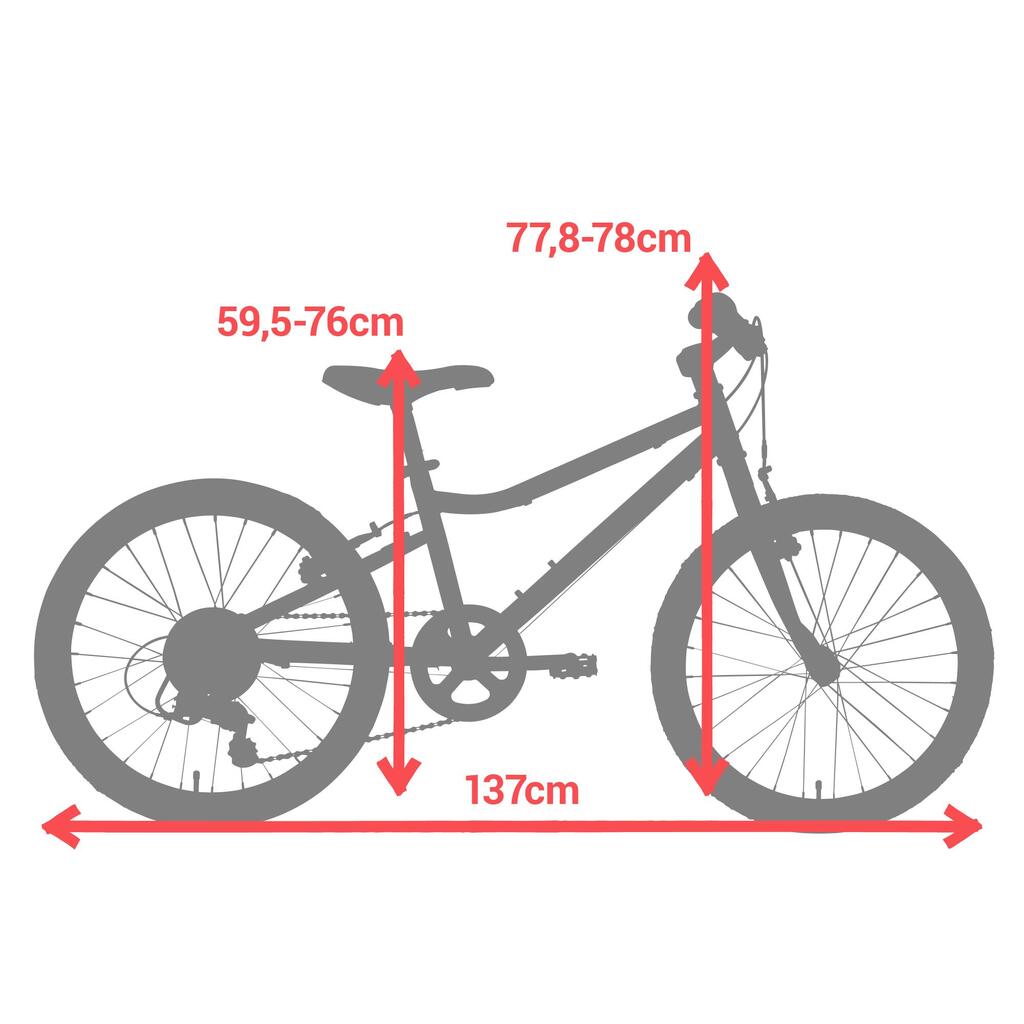 Trekingový bicykel Riverside 120 20-palcový pre deti od 6 do 9 rokov