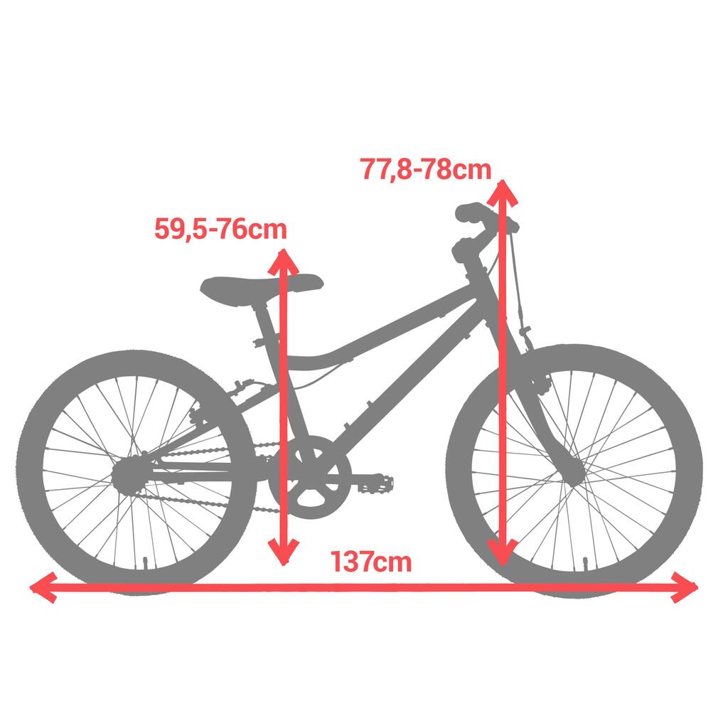 Trekingový bicykel Riverside 100 20-palcový pre deti od 6 do 9 rokov