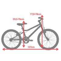 Kids' 6-9 Years 20" Hybrid Bike Riverside 100