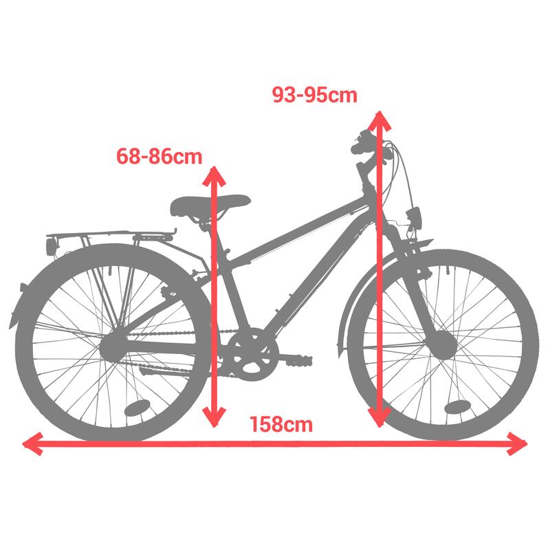 BICICLETA DE CIDADE CRIANÇA HOPRIDER 900 24" 9-12 ANOS