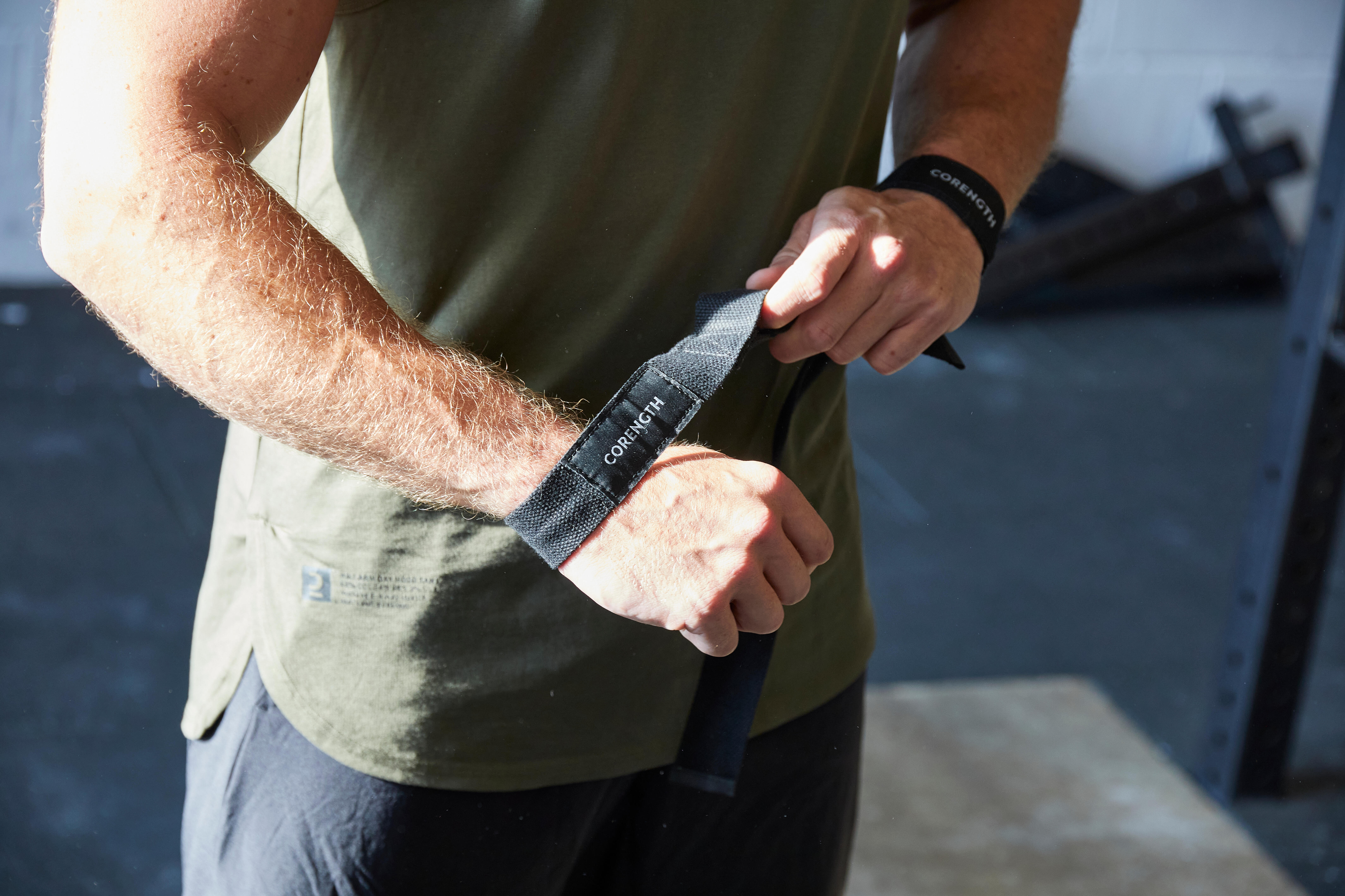 Sangle de tirage musculation - noir - DOMYOS