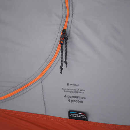 Tunnel trekking tent - 4-person - MT900 