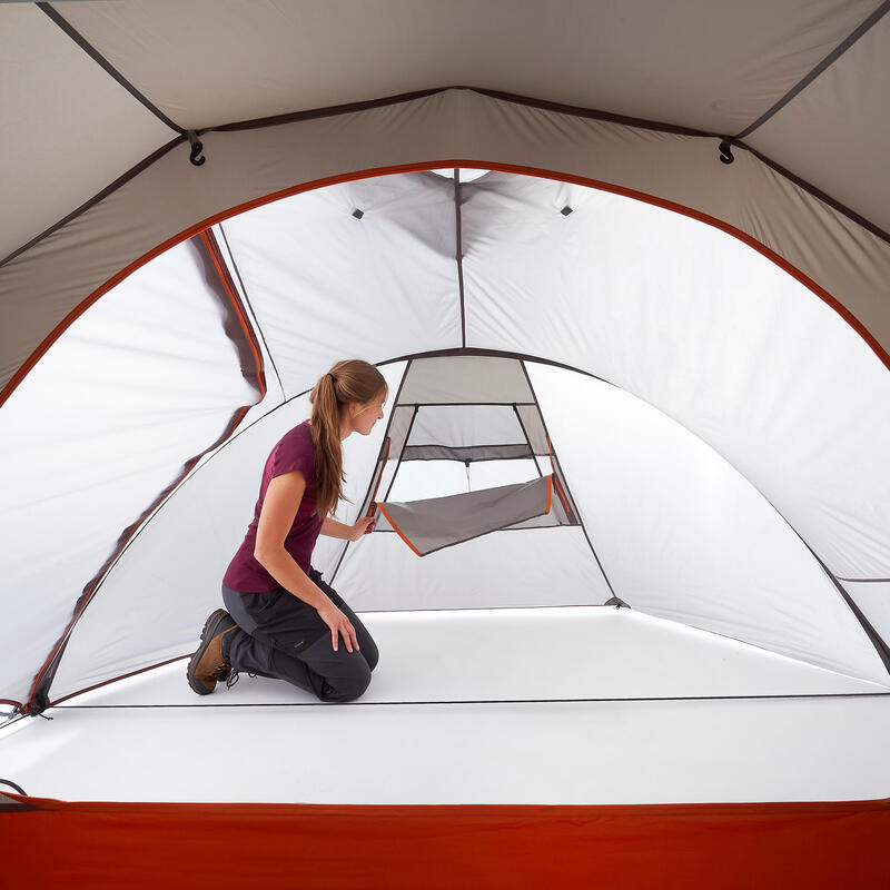 Tunneltent voor trekking 4 personen MT900