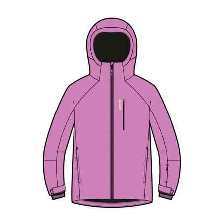 Kids’ Warm and Waterproof Ski Jacket 550 - Pink