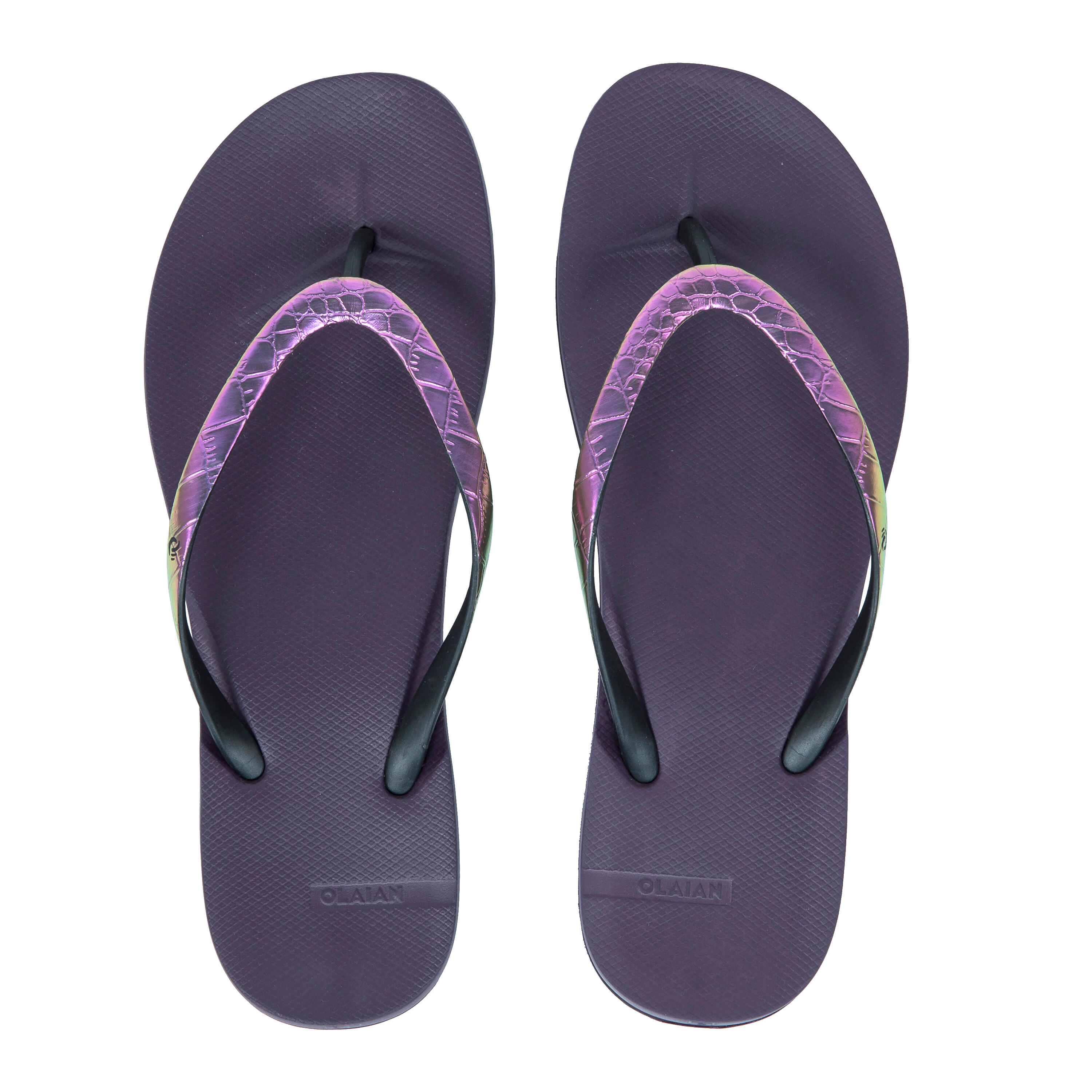 Women's Flip-Flops 500 - Purple 2/7