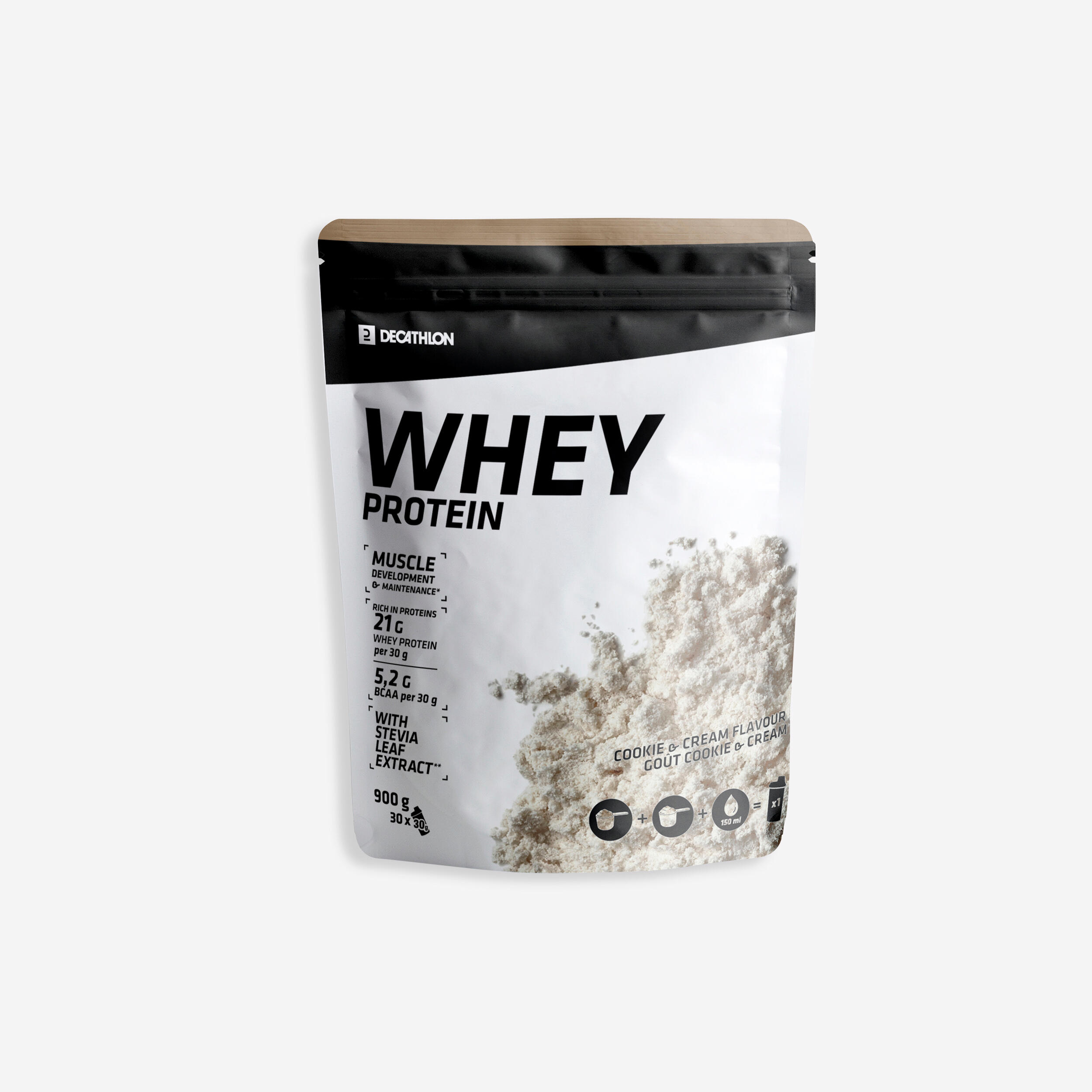 Whey Protein 900g - Cookies & Cream 1/4