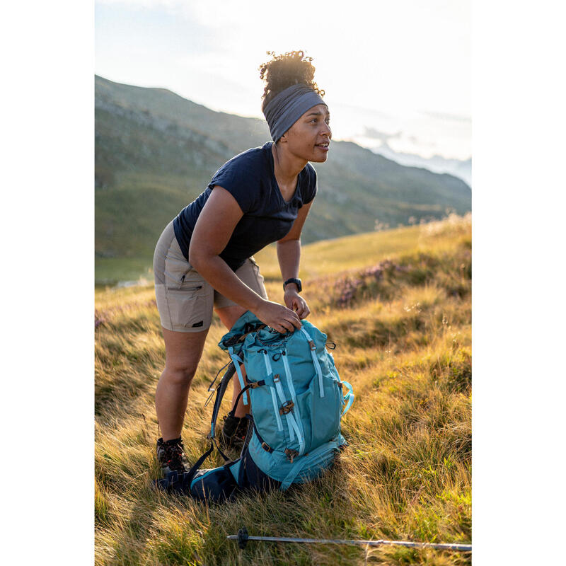 Rucsac Trekking la munte MT500 Air 45+10L Gri Damă 