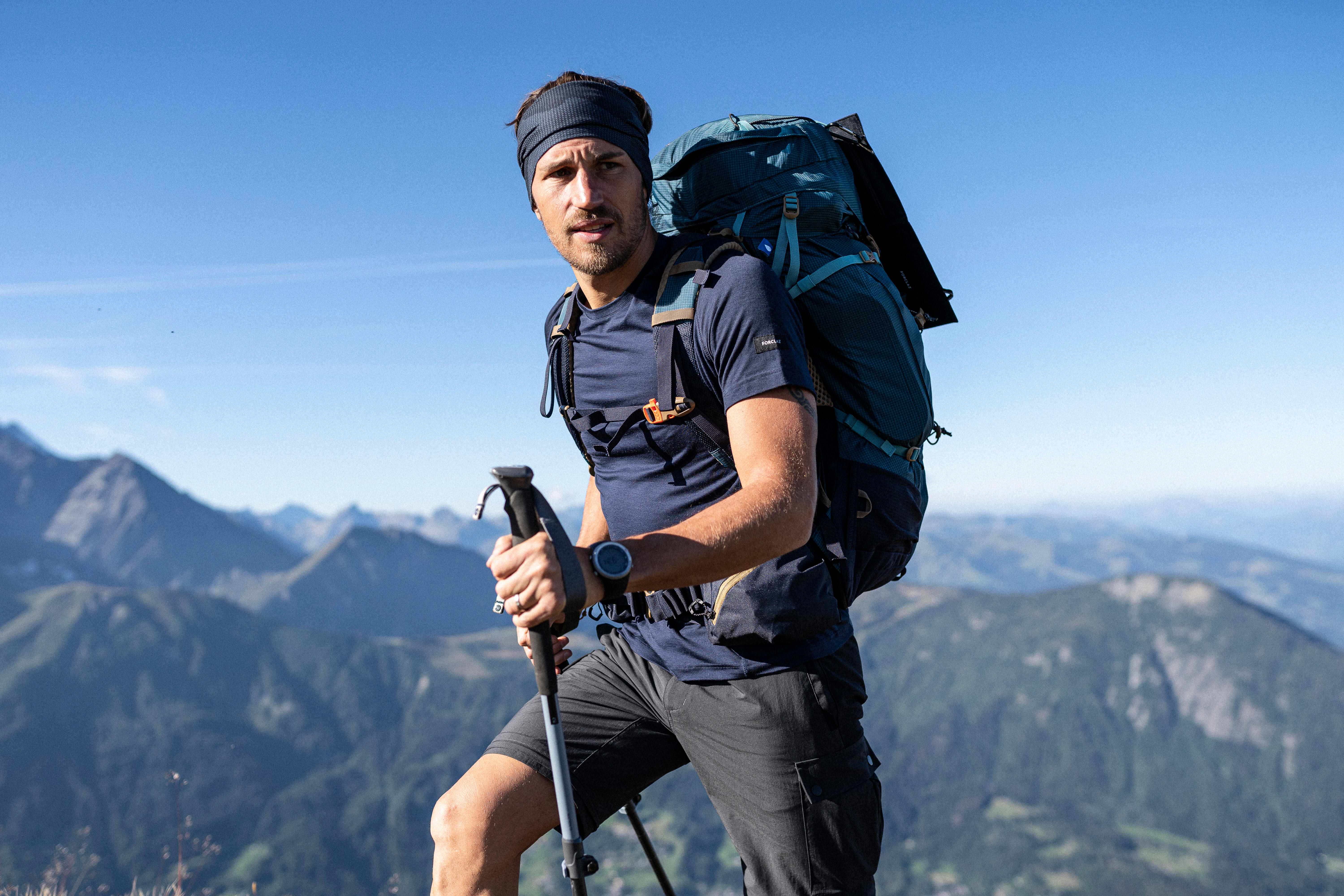 Men’s 50 L + 10 L Hiking Backpack - MT 500 Air - FORCLAZ