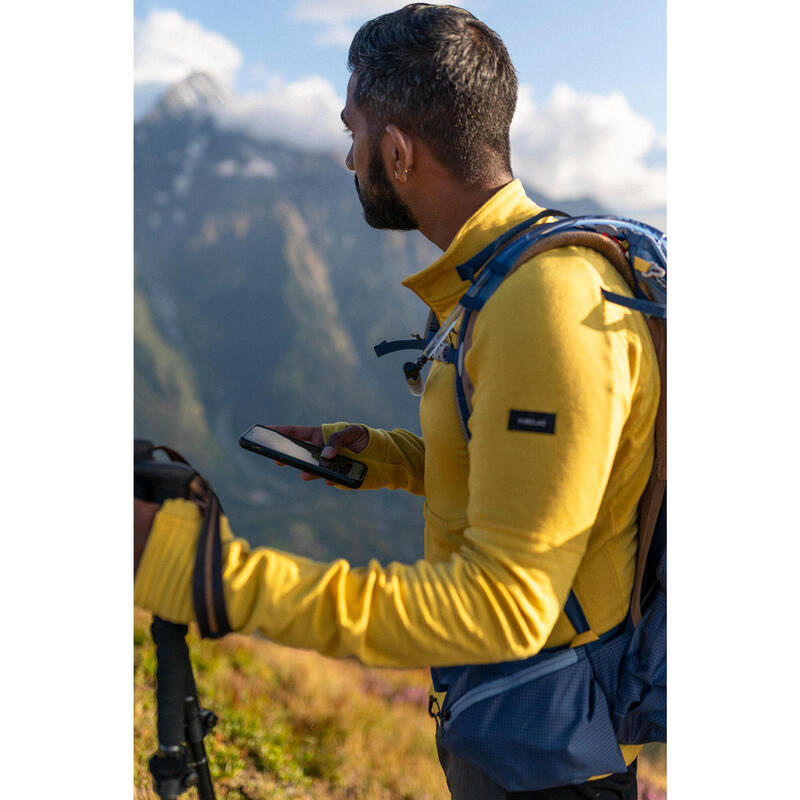 Men's Mountain Trekking Long-sleeved T-Shirt - MT900 MERINO