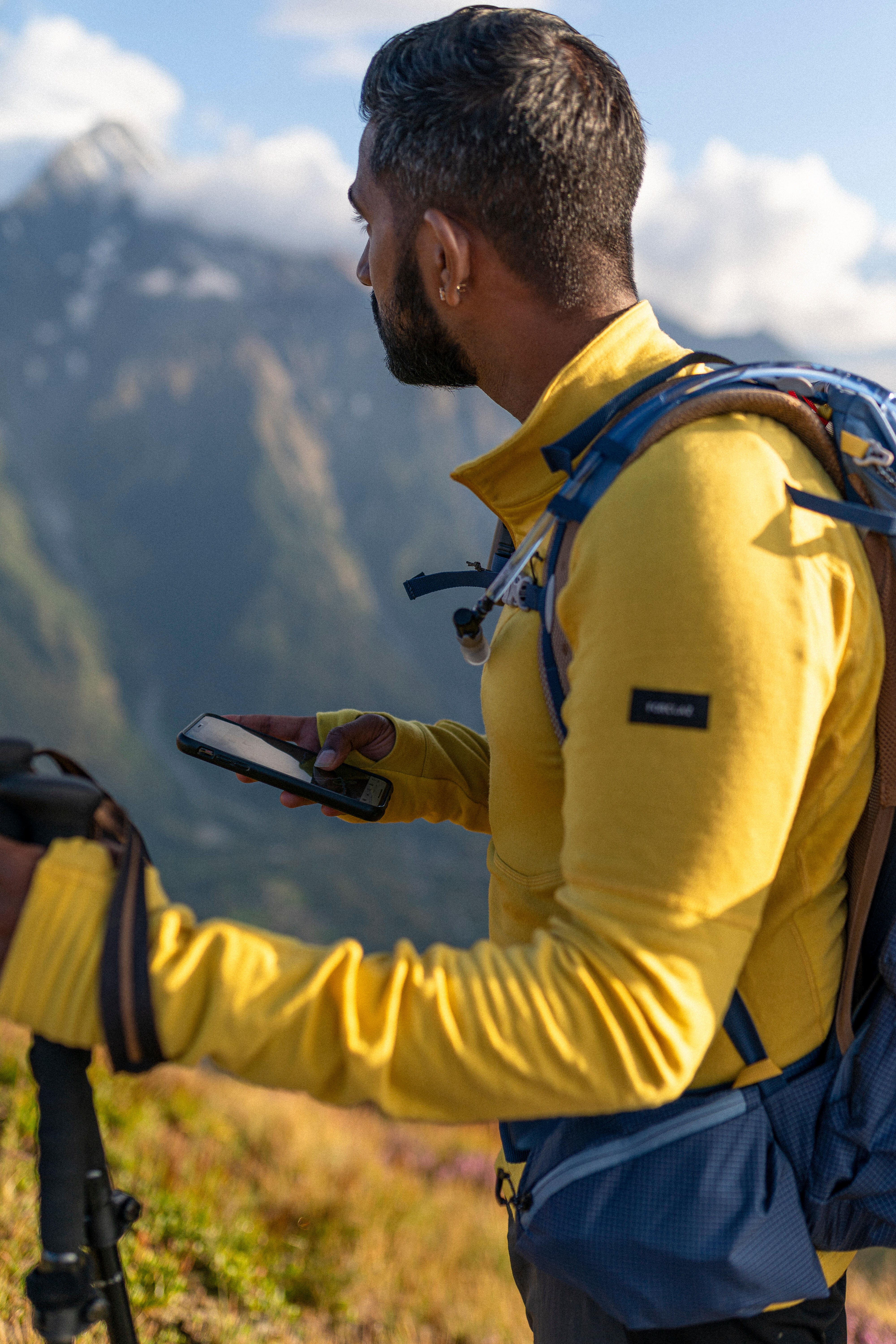 FORCLAZ (フォルクラ) 登山・トレッキング 長袖メリノTシャツ Trek 900