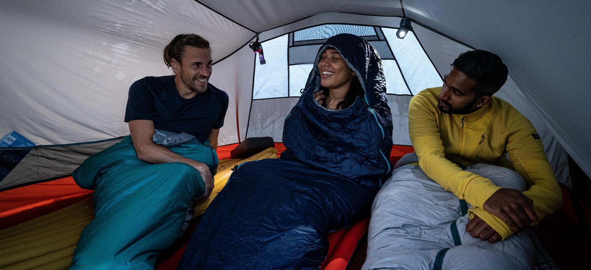 sac de couchage en ouate idéal pour des t° autour de 15°C - Decathlon - Forclaz