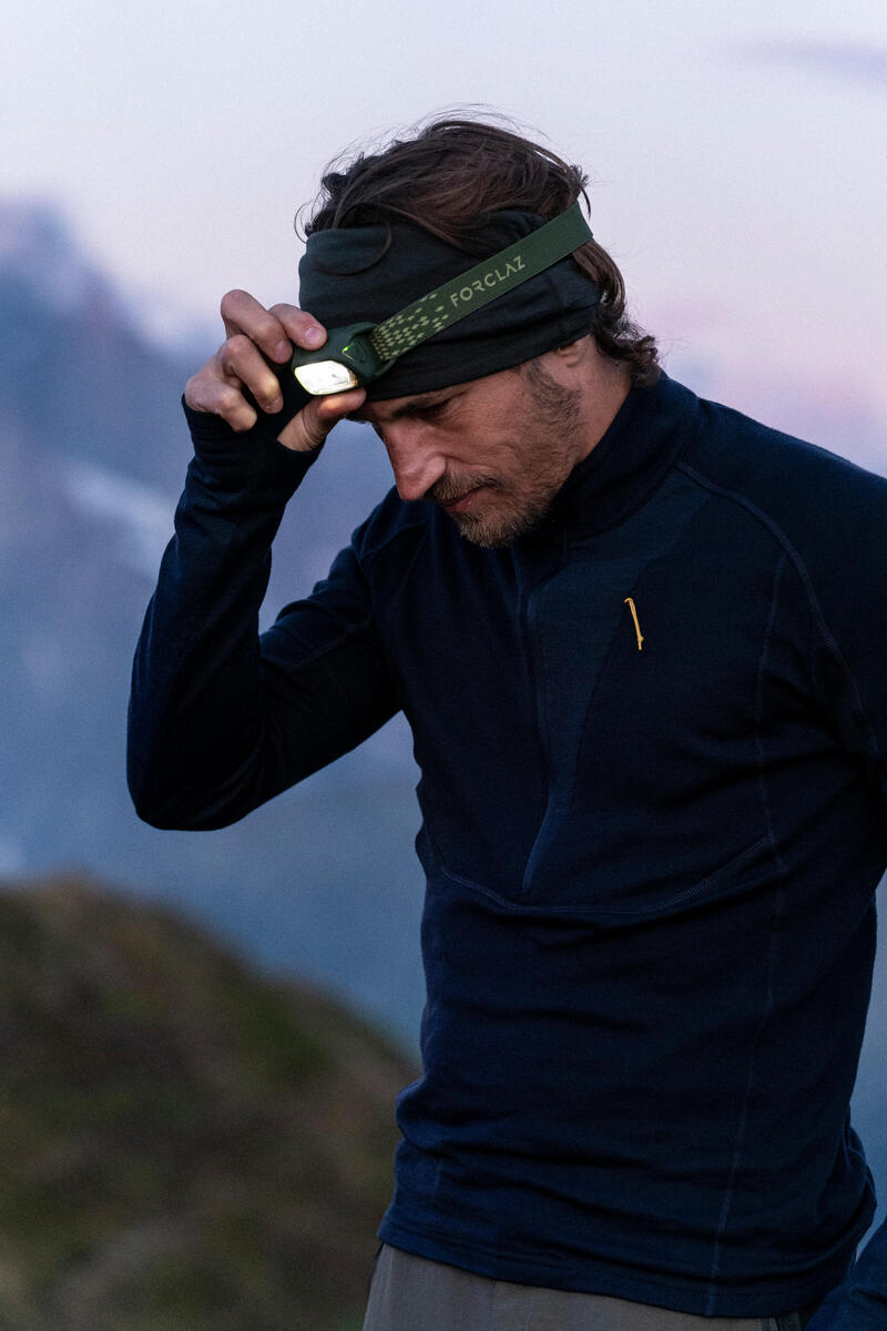 男款美麗諾羊毛登山健行長袖 T 恤 MT900