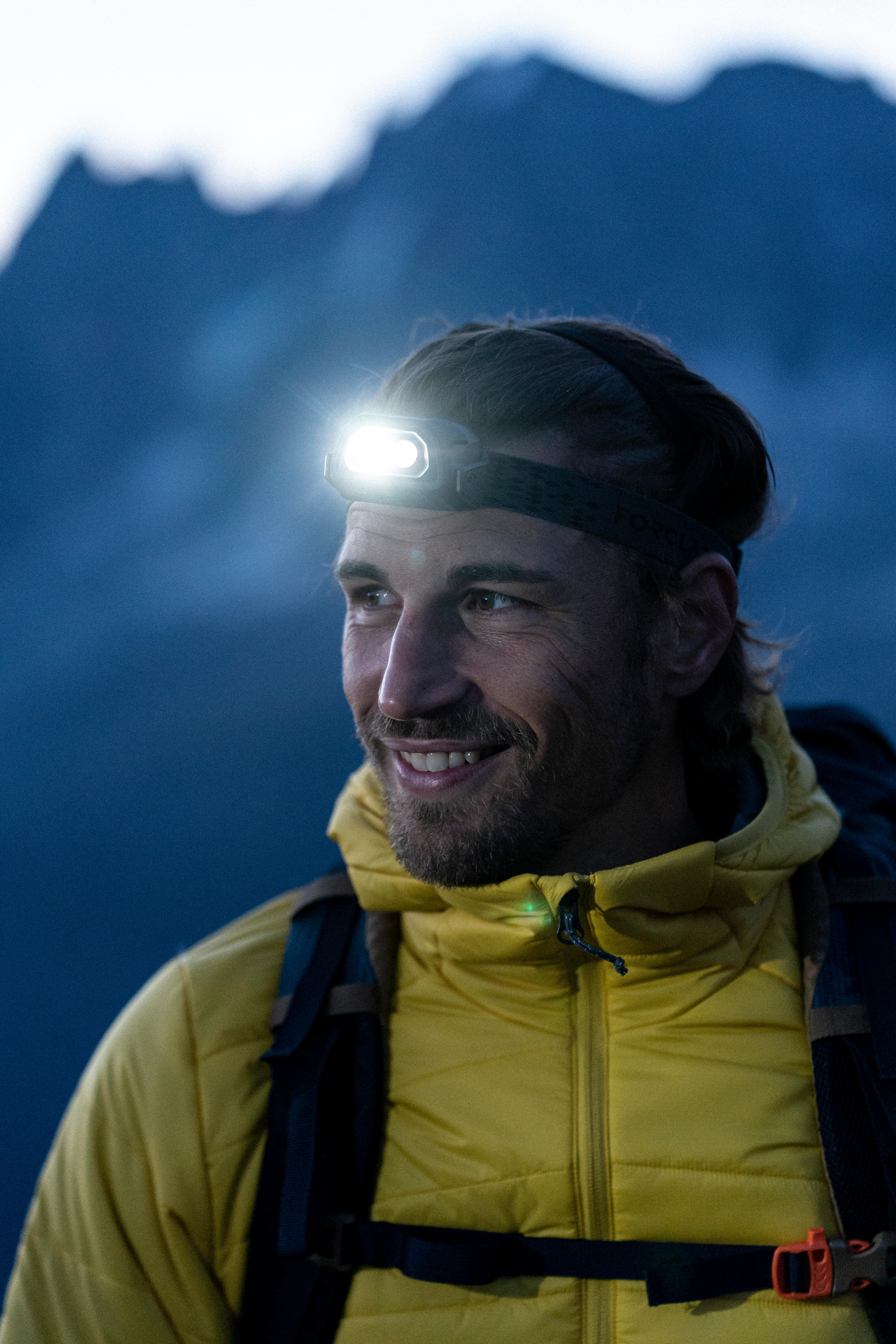 USB Rechargeable Headlamp - HL 500 Black - FORCLAZ