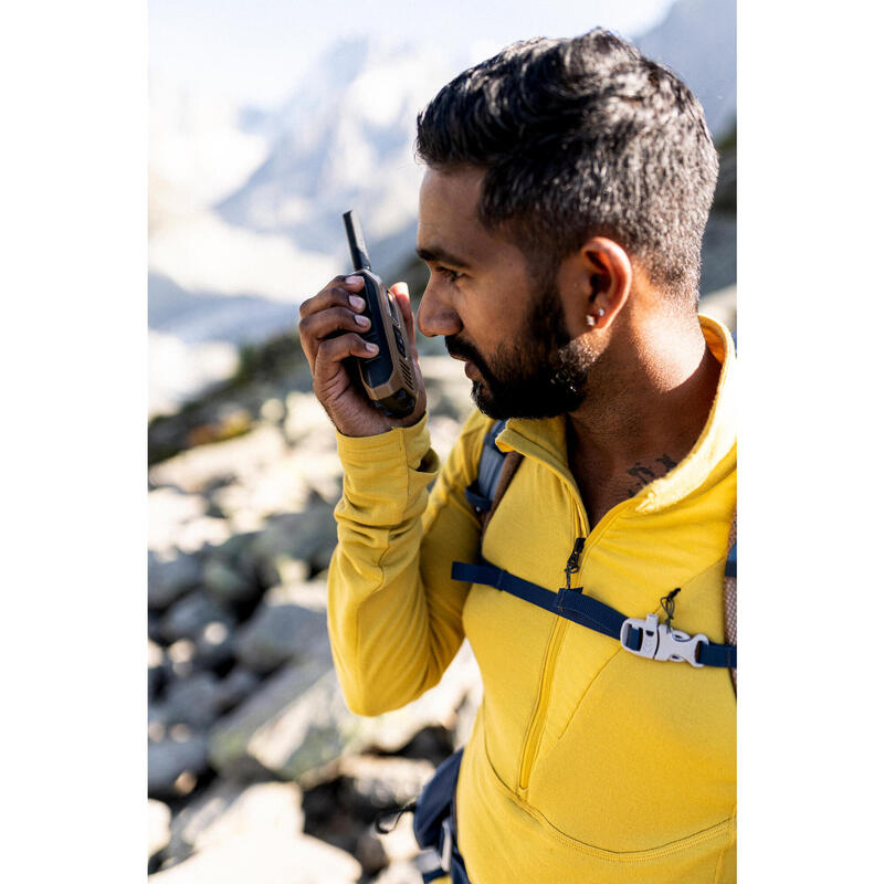 Camisola de trekking em lã de merino - MT900 amarelo - Homem