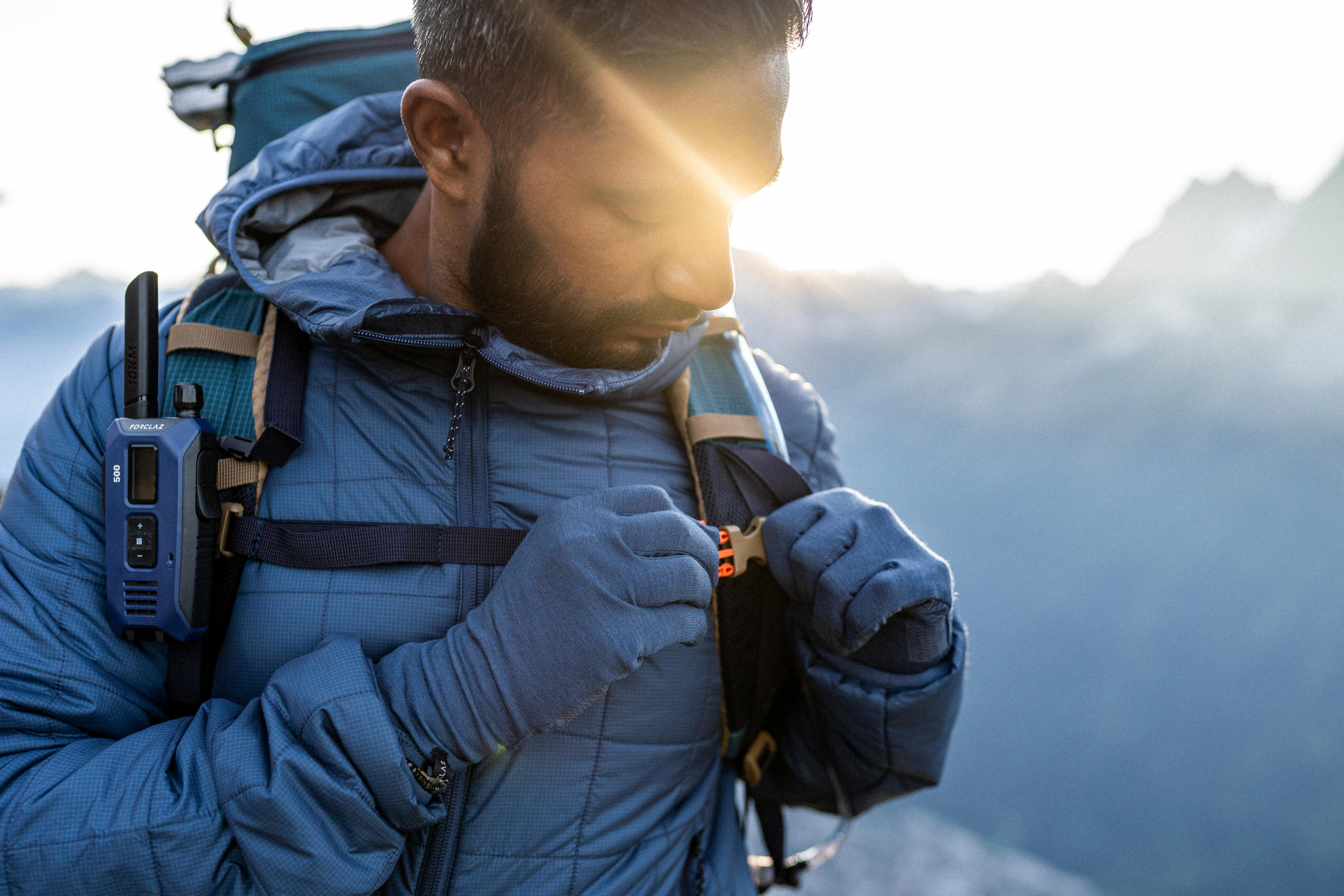 Men s Synthetic Mountain Trekking Hooded Padded Jacket MT100 5 C
