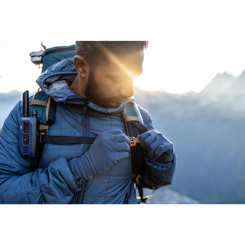 Geacă cu umplutură de vatelină Trekking MT100 -5°C Albastru Bărbați