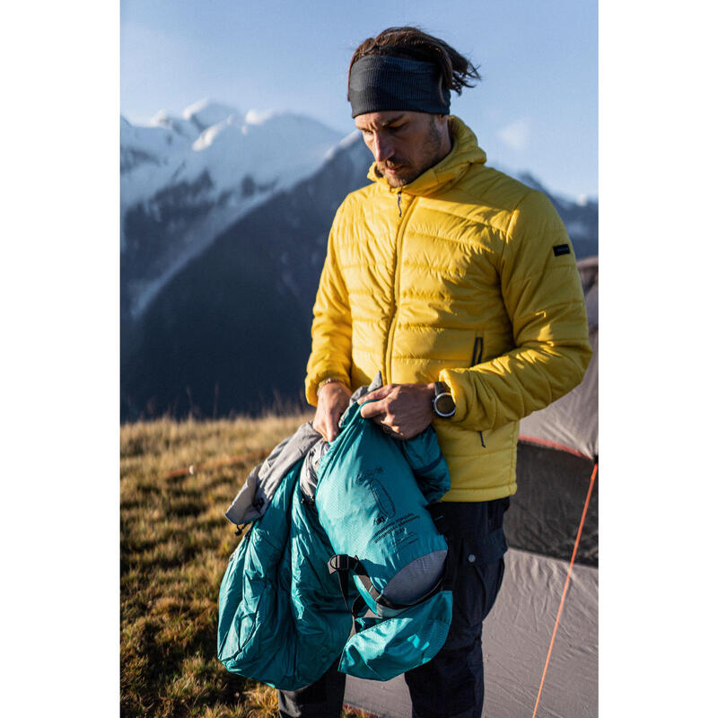 Outdoor Trekking Polyester Uyku Tulumu - Mavi - MT500 10 °C Konfor