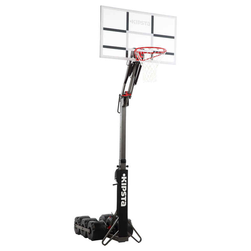 B900 Kids'/Adult Basketball Basket 2.4m to 3.05m Adjusts and stores in 2 minutes