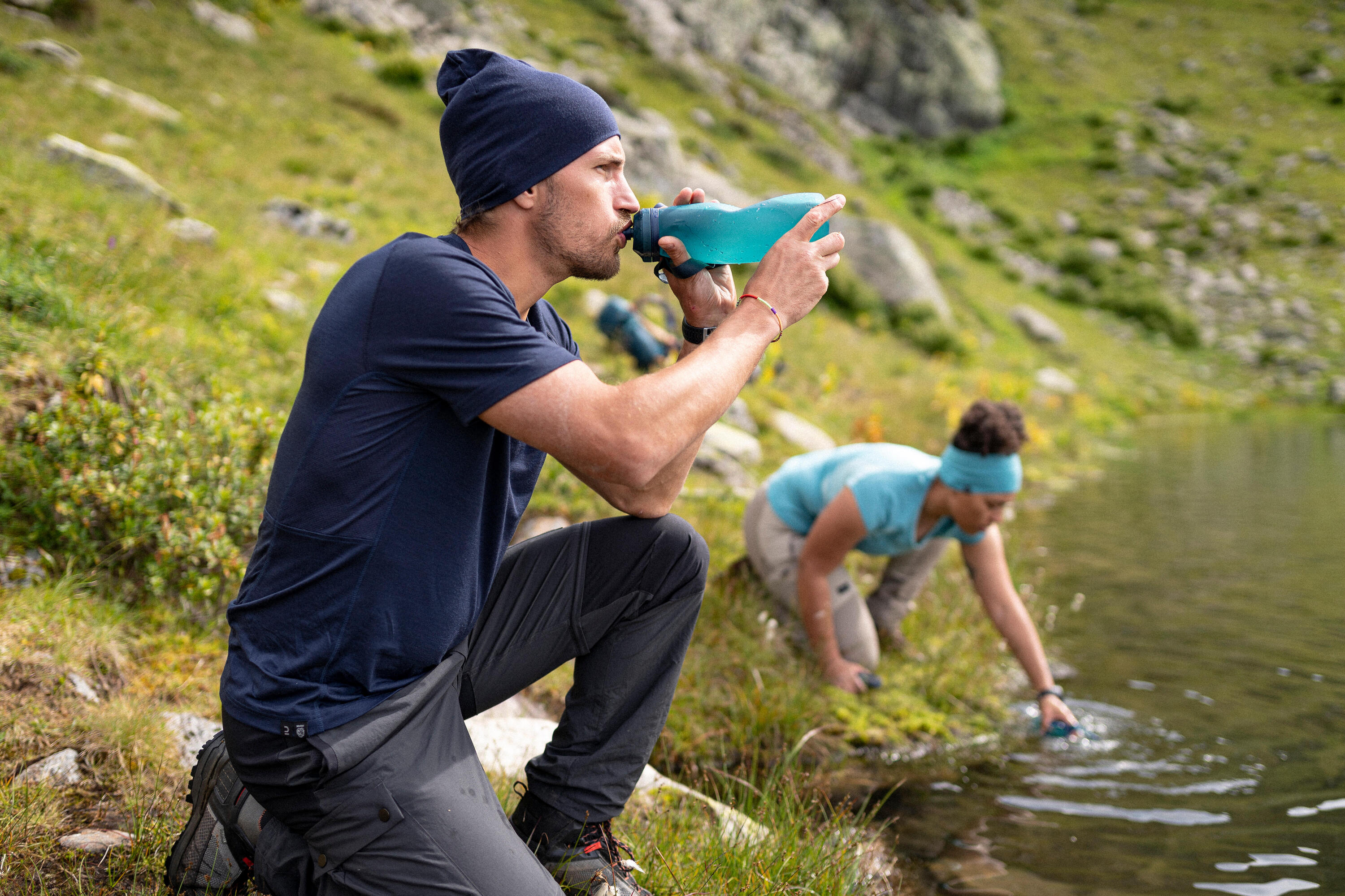 Zip-Off-Hose Herren robust Trekking ‒ MT100  10/14