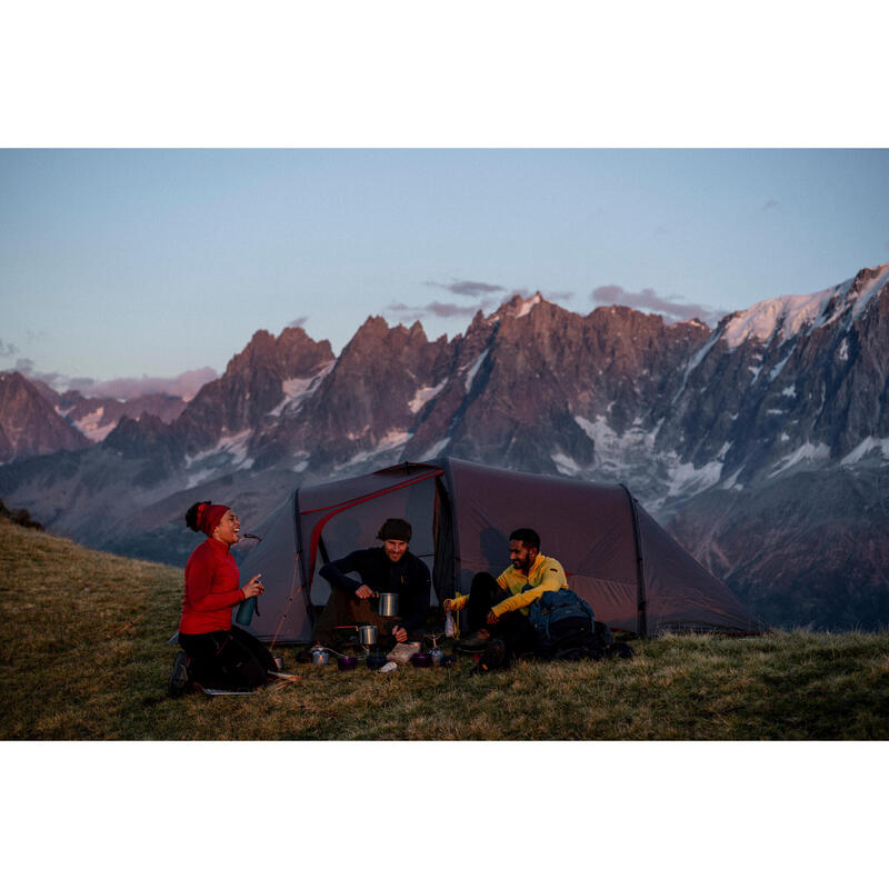 Tenda tunnel trekking MT900 grigia | 4 posti