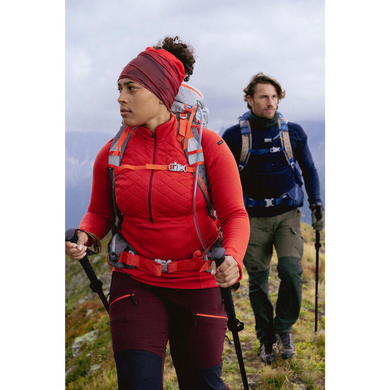 Nekwarmer voor trekking MT100 rood