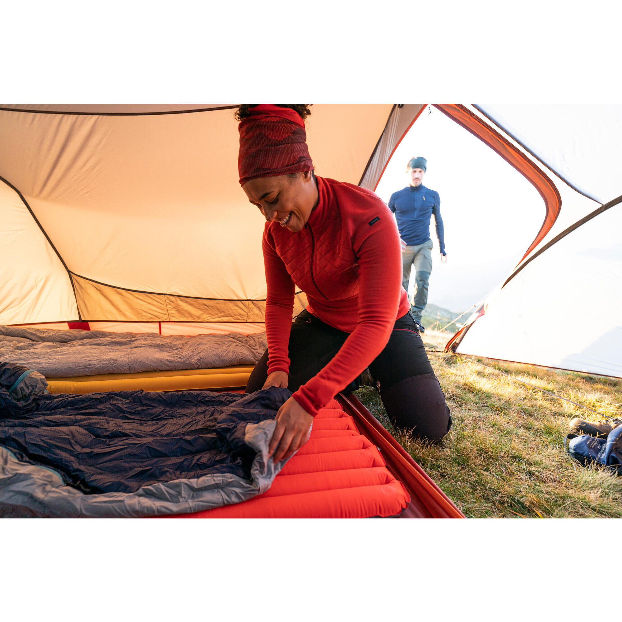 Trekking sleeping bag - MT500 15°C - Polyester