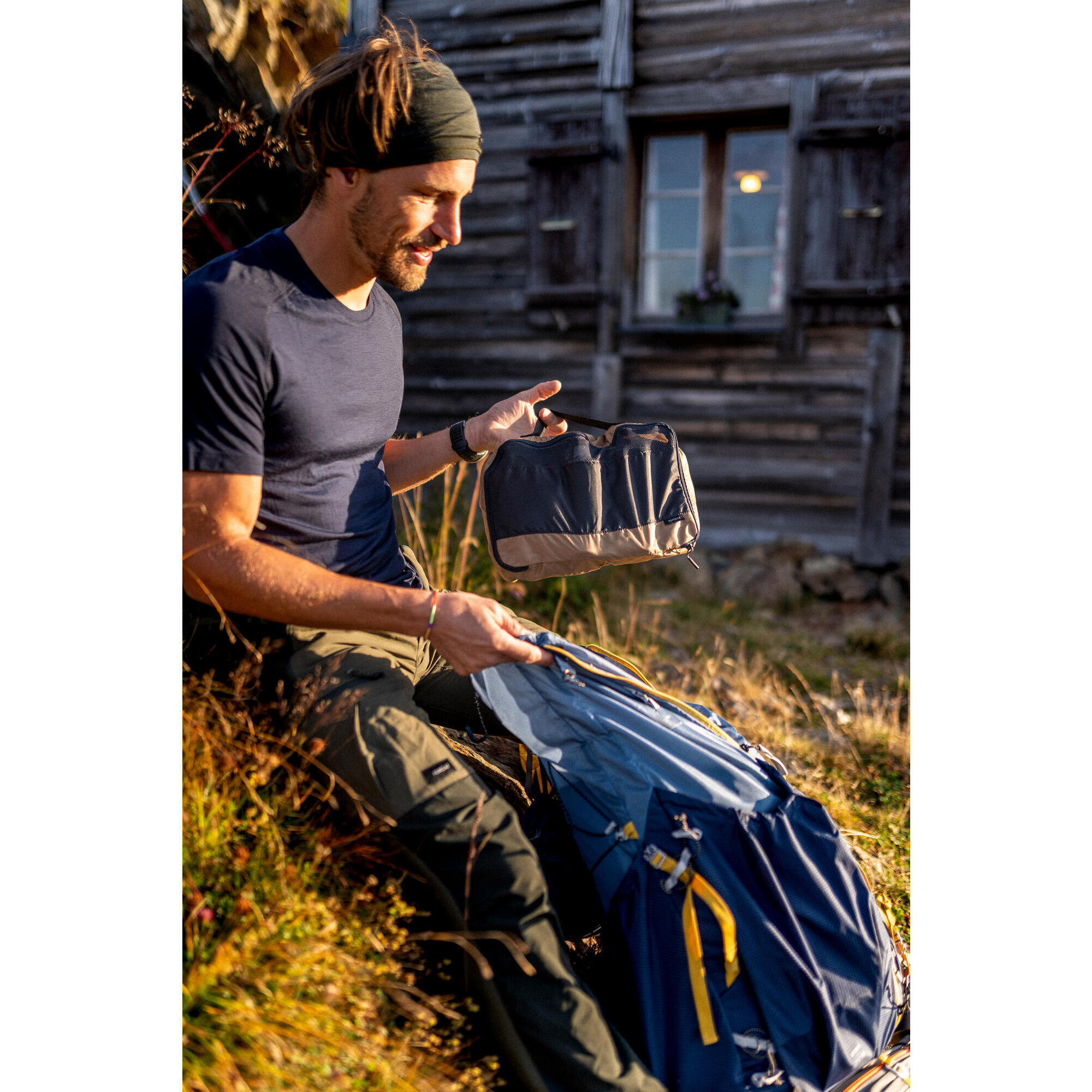 Kit of 3 Travel Storage Bags FORCLAZ Decathlon