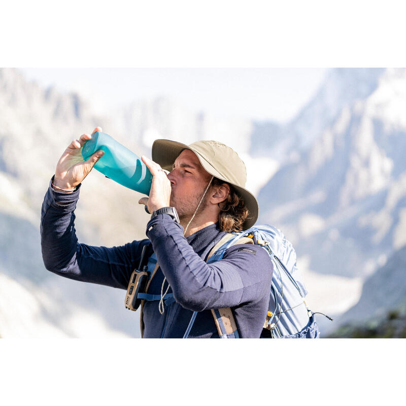 Camisola de trekking em lã de merino - MT900 Azul - Homem