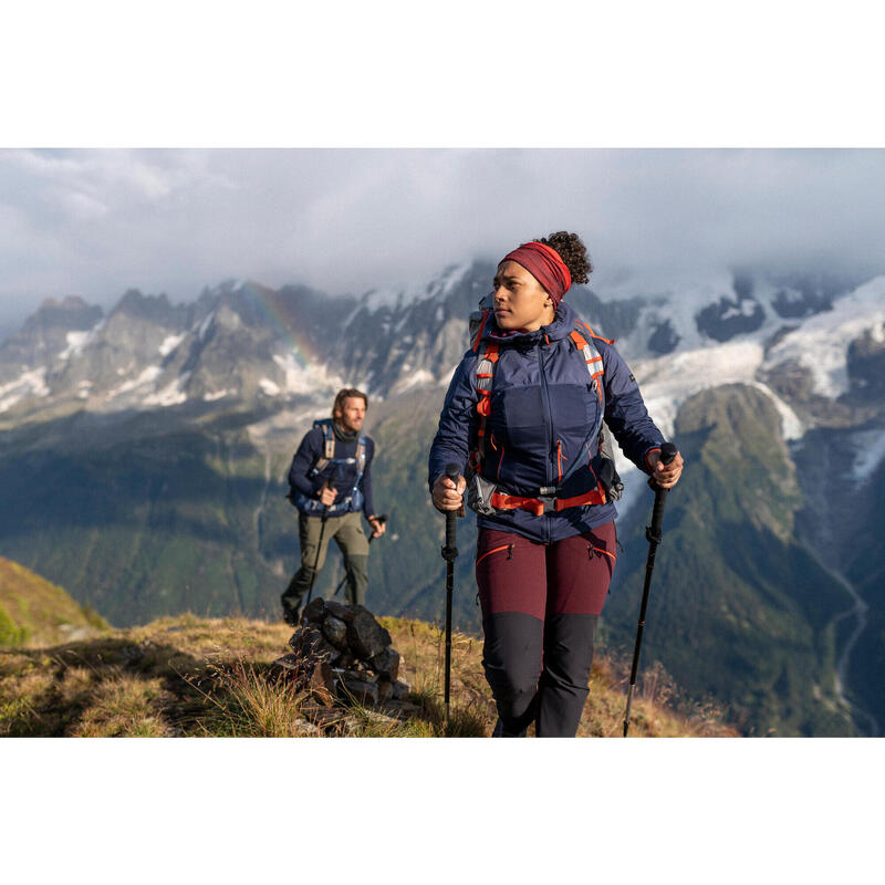 Jachetă Protecție vânt Softshell Trekking la munte MT900 Bleumarin Damă 