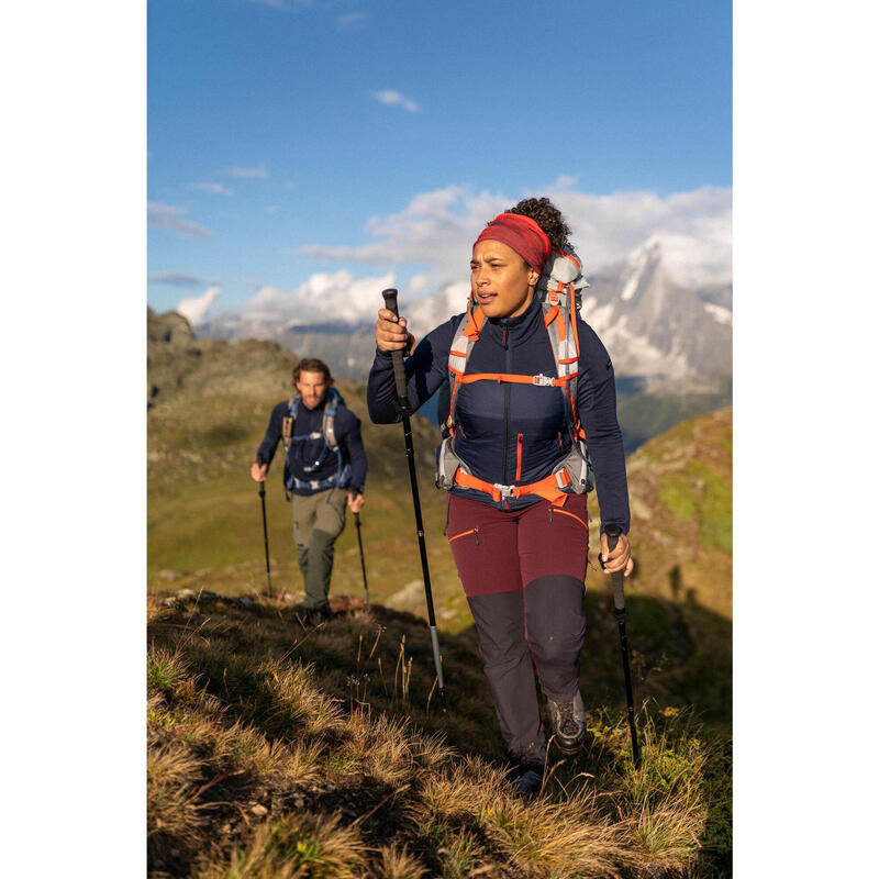 Chaqueta de montaña y trekking lana merino Mujer Forclaz MT900
