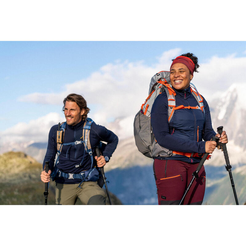 Chaqueta de montaña y trekking lana merino Mujer Forclaz MT900