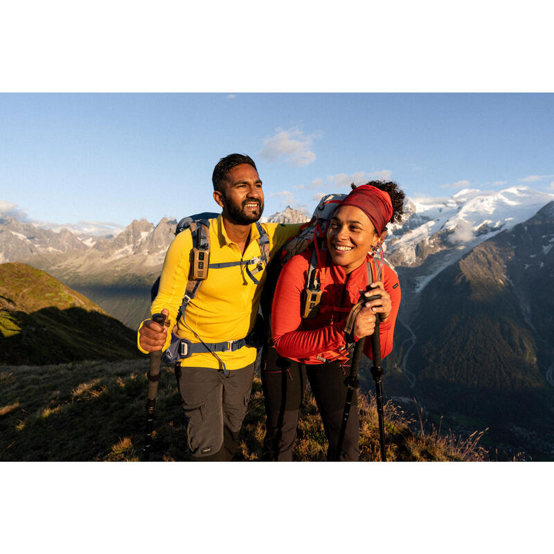 Camisola de trekking em lã de merino - MT900 amarelo - Homem