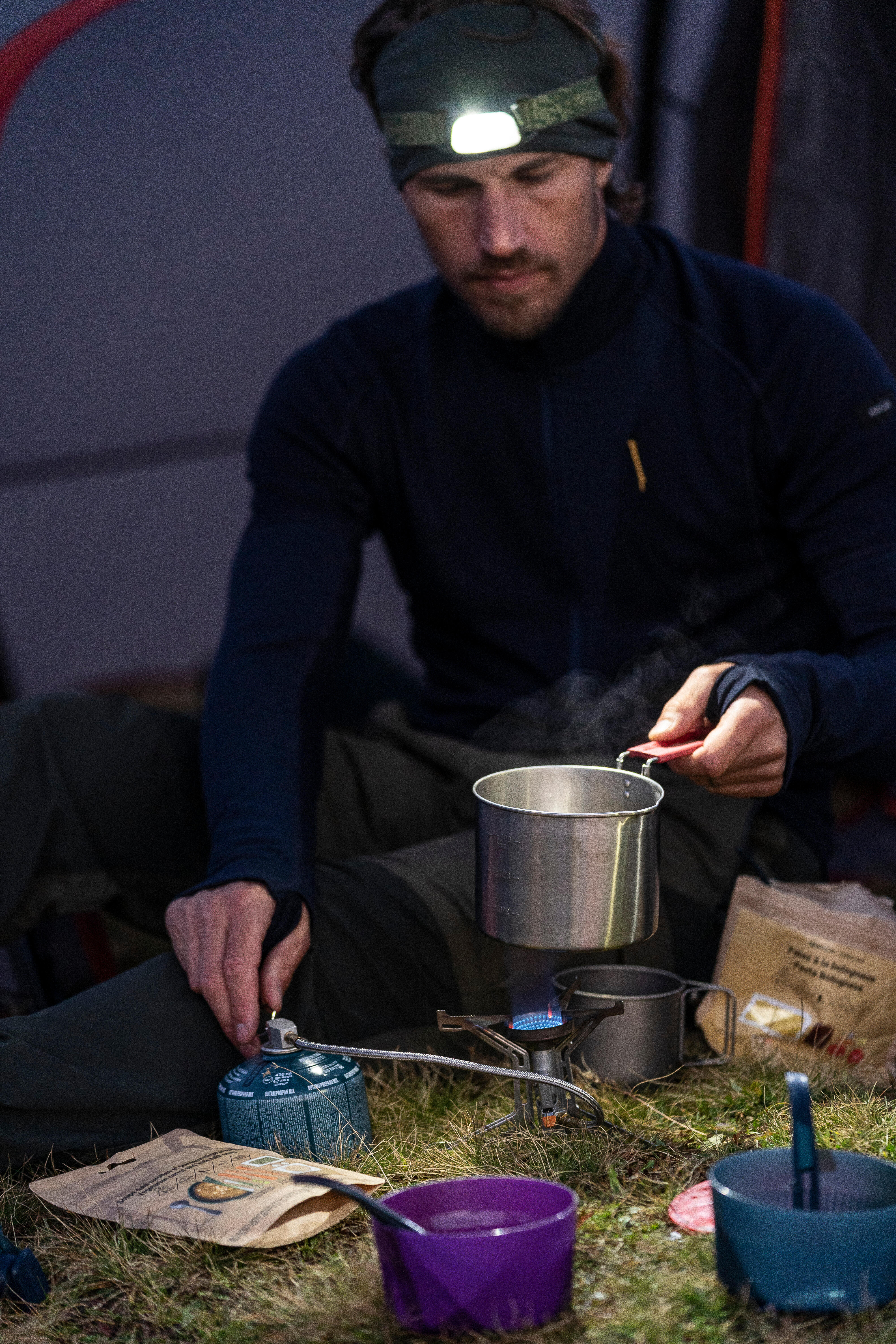 Rechargeable Headlamp 120 Lumens, HL 100 USB - FORCLAZ